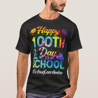 テストコーディネーターHappy 100Th Day Of School Home Tシャツ