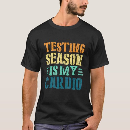 テストシーズンは私の心臓病先生試験 Tシャツ (正面)