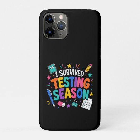 テストシーズンを乗り切った学校ユーモア Case-Mate iPhoneケース (裏)