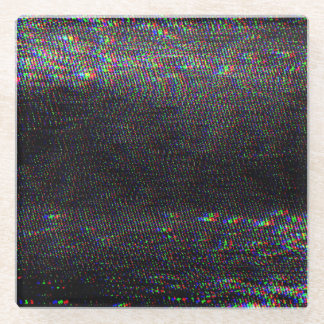 テストスクリーングリッチテクスチャの背景 ガラスコースター
