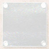 テストスクリーングリッチテクスチャの背景 ガラスコースター (裏面)