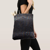 テストスクリーングリッチテクスチャの背景 トートバッグ (クローズアップ)