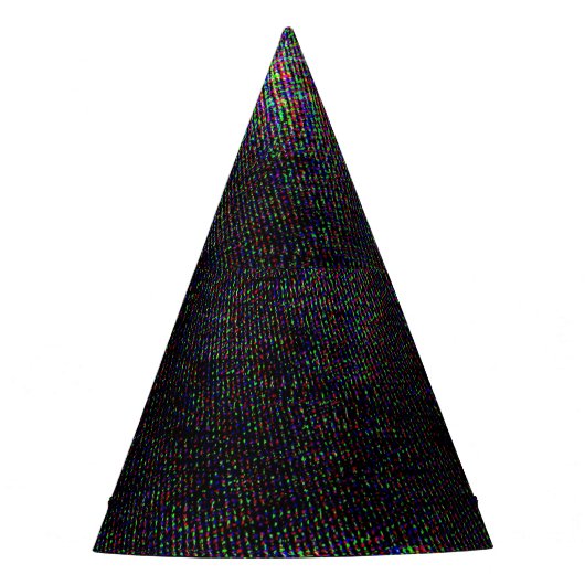 テストスクリーングリッチテクスチャの背景 パーティーハット (正面)