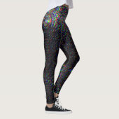 テストスクリーングリッチテクスチャの背景 レギンス (右)