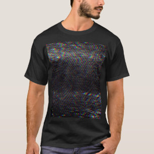 テストスクリーングリッチテクスチャの背景 Tシャツ
