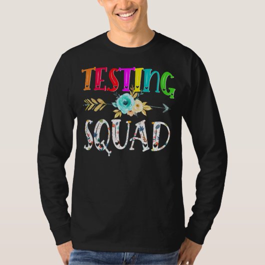 テストスクワッド衣装テスト日卒業先生 Tシャツ (正面)