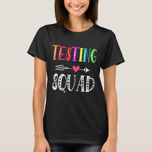 テストスクワッド衣装テスト日卒業先生 Tシャツ (正面)