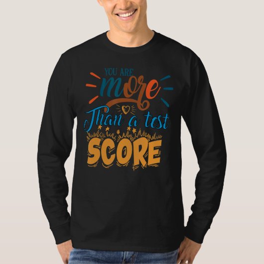 テストスコアのクール先生テストD以上 Tシャツ (正面)