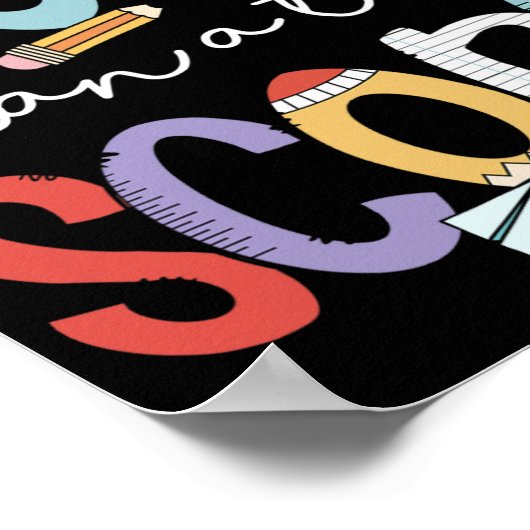 テストスコアのテスト日の段階テスト以上である ポスター (角)