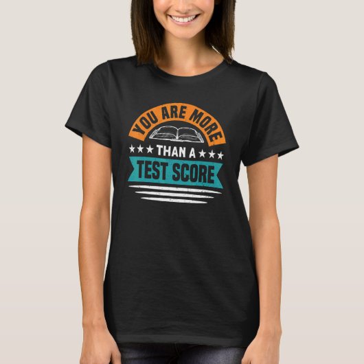 テストスコアのテスト日先生 Tシャツ (正面)