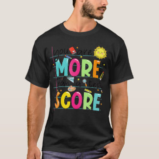 テストスコアの先生テスト以上 Tシャツ