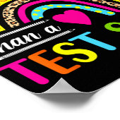 テストスコア以上のかわいい虹のテスト日T ポスター (角)