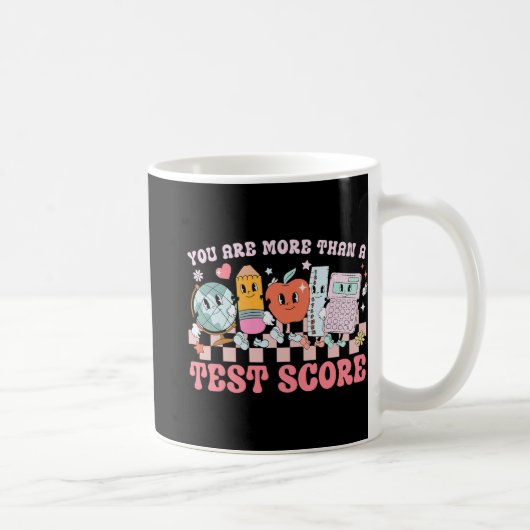 テストスコア以上の先生子供がTeをテスト コーヒーマグカップ (右)