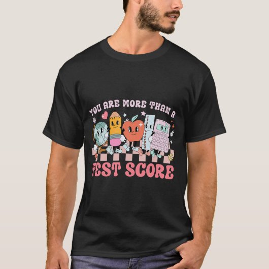 テストスコア以上の先生子供がTeをテスト Tシャツ (正面)