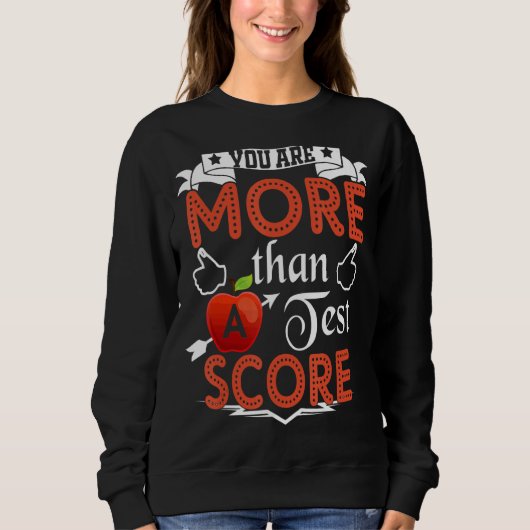 テストスコア先生のテスト日 スウェットシャツ (正面)