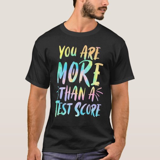テストスコア先生のテスト日 Tシャツ (正面)