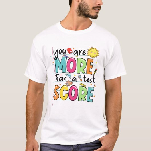 テストスコア先生テストDa以上 Tシャツ (正面)