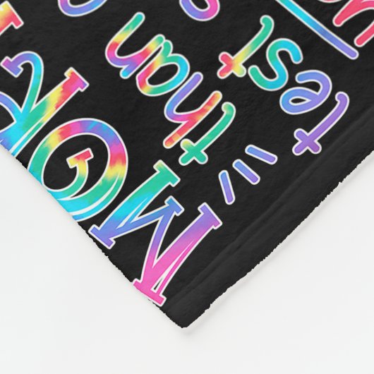 テストスコア絞り染め先生 フリースブランケット (角)