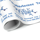 テストステロンの分子の包装紙 ラッピングペーパー (ロールコーナー)