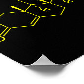 テストステロン分子生物学ボディビル ポスター (角)