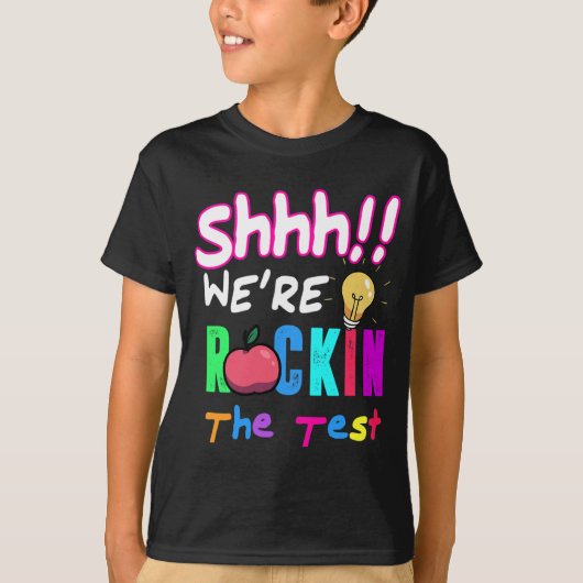 テストデイロックザテストレインボー先生学生 Tシャツ (正面)