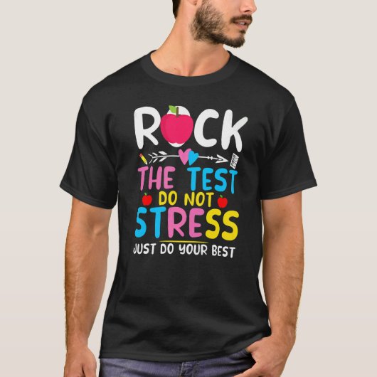 テストデイロックテスト先生テスト日服 Tシャツ (正面)