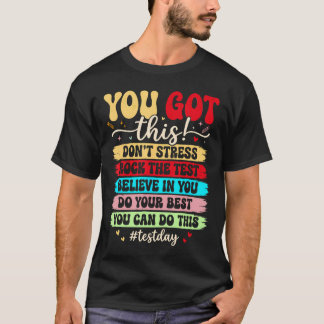 テストデイロック・ザ・テスト先生テストの日あなた Tシャツ