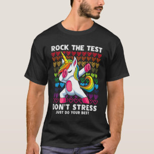 テストデイ ロック ザ テスト ダブィング ユニコーン少年少女 Tシャツ