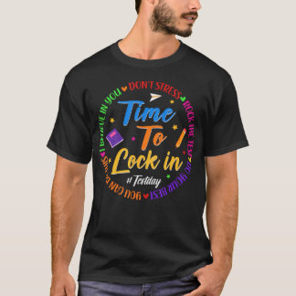 テストデー乗り切って State Testing に備えよう ロックオン Tシャツ