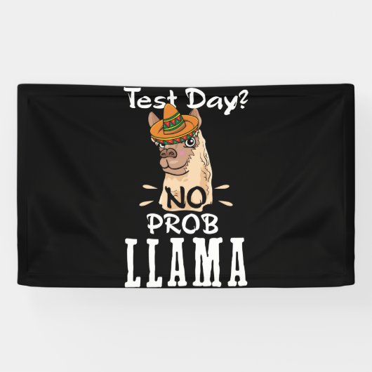 テストデーNo Prob Llama Llama Lover 横断幕 (横)