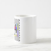 テストパターンオフィスのマグ コーヒーマグカップ (中央)