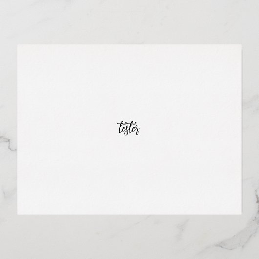 テストフォイルカード 箔シーズンポストカード (正面)