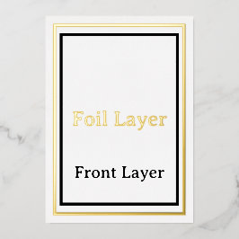 テストホイル招待状 箔招待状