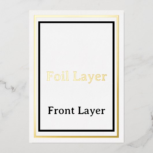 テストホイル招待状 箔招待状 (正面)