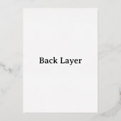 テストホイル招待状 箔招待状 (裏面)