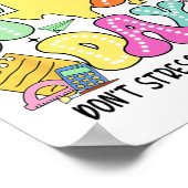 テストレトロIt's Staar Day DontストレスDo Your B ポスター (角)