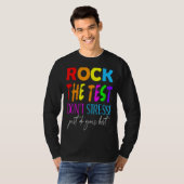 テスト先生テスト日テスト日Teache Tシャツ (正面フル)