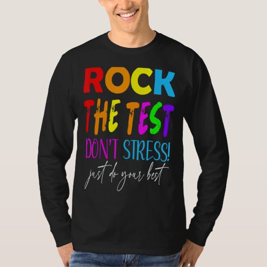テスト先生テスト日テスト日Teache Tシャツ (正面)