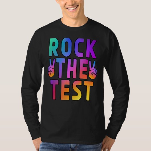テスト先生テスト日テスト日Teache Tシャツ (正面)