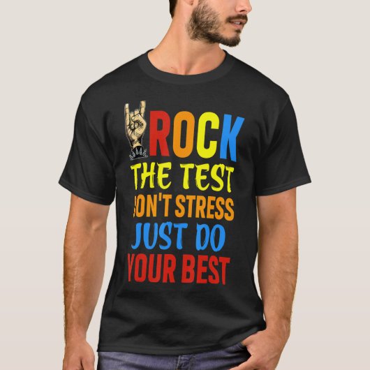 テスト先生テスト日テスト日Teache Tシャツ (正面)