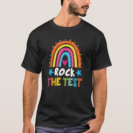 テスト先生テスト日テスト日Teache Tシャツ (正面)