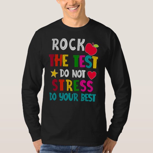 テスト先生テスト日テスト日Teache Tシャツ (正面)