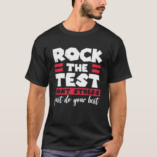 テスト先生テスト日テスト日Teache Tシャツ (正面)