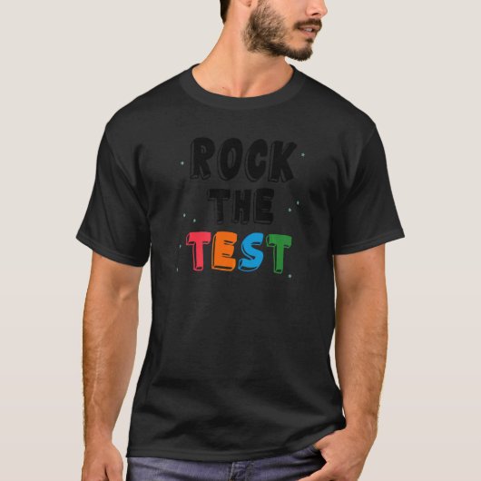 テスト先生テスト日テスト日Teache Tシャツ (正面)