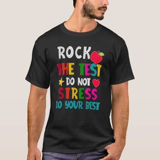 テスト先生テスト日テスト日Teache Tシャツ (正面)