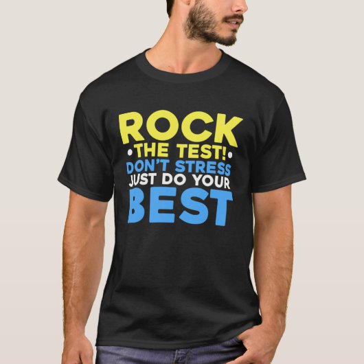 テスト先生テスト日テスト日Teache Tシャツ (正面)