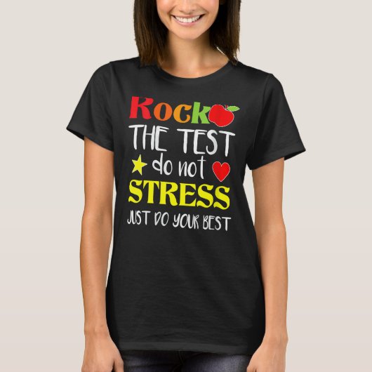 テスト先生テスト日テスト日Teache Tシャツ (正面)