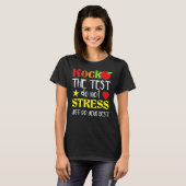 テスト先生テスト日テスト日Teache Tシャツ (正面フル)