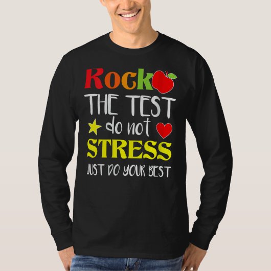テスト先生テスト日テスト日Teache Tシャツ (正面)