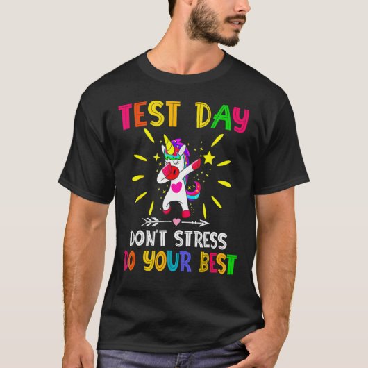 テスト先生テスト日テスト日Teache Tシャツ (正面)